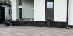 Цоколь из каменной мозаики купить 3D панели RKS SLATE Сланец Jack Multi Natural (3)