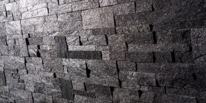 Натуральный камень на стену в интерьере купить 3D панели RKS SLATE Сланец Black Quartz Modern (2)