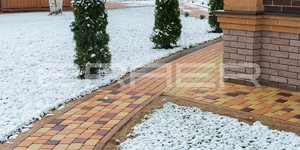 Тротуарная плитка БРАЕР Классико круговая песочный коралловый винный - узоры тротуарной плитки (3)