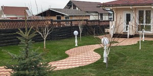 Яркая дорожка на вашем участке из Тротуарной плитки BRAER, Прямоугольник, Красный и желтый (песочный) узоры из плитки фото (3)